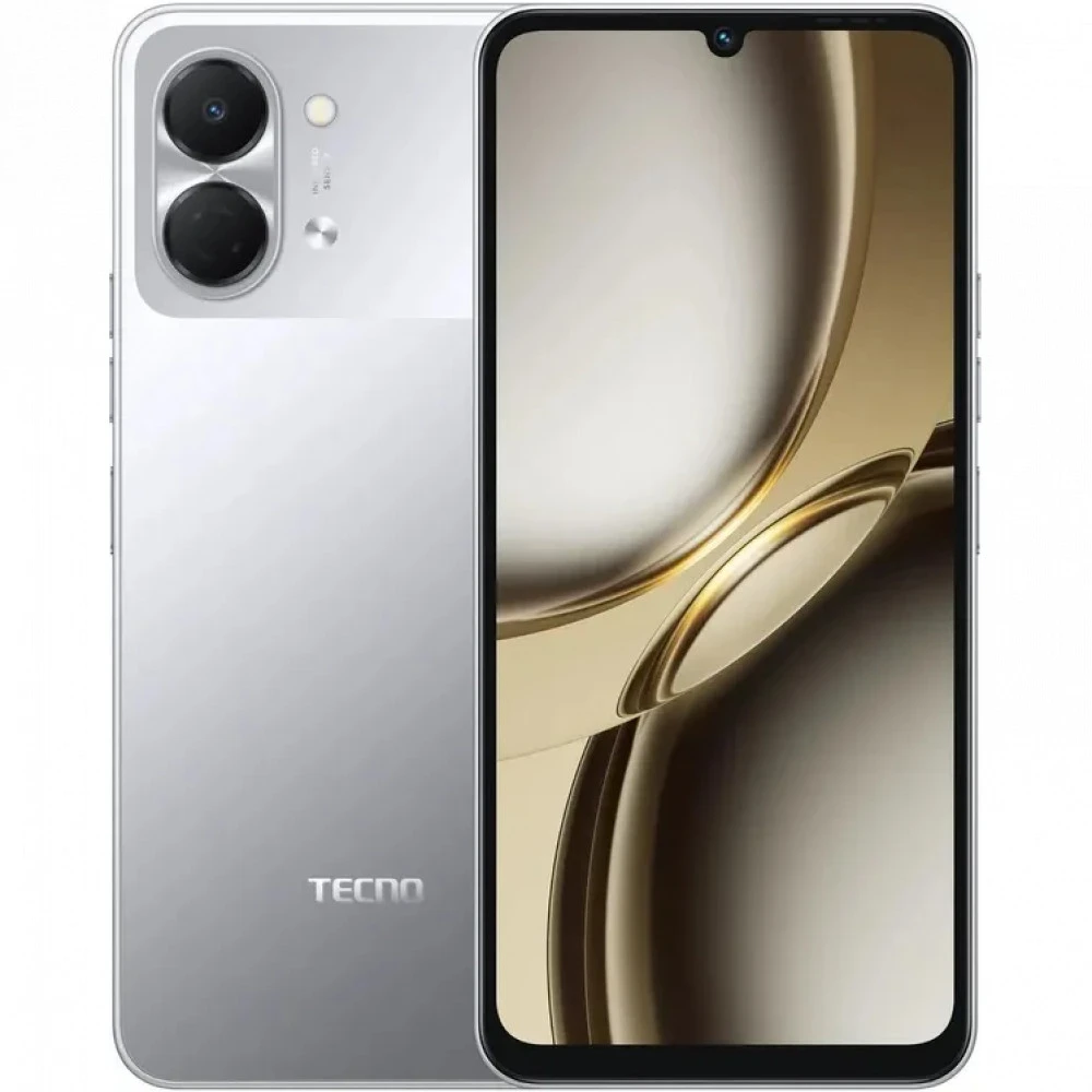 Смартфон TECNO Spark Go 3 KN3 128+4 TITANIUM GREY 128 Гб, 4 Гб