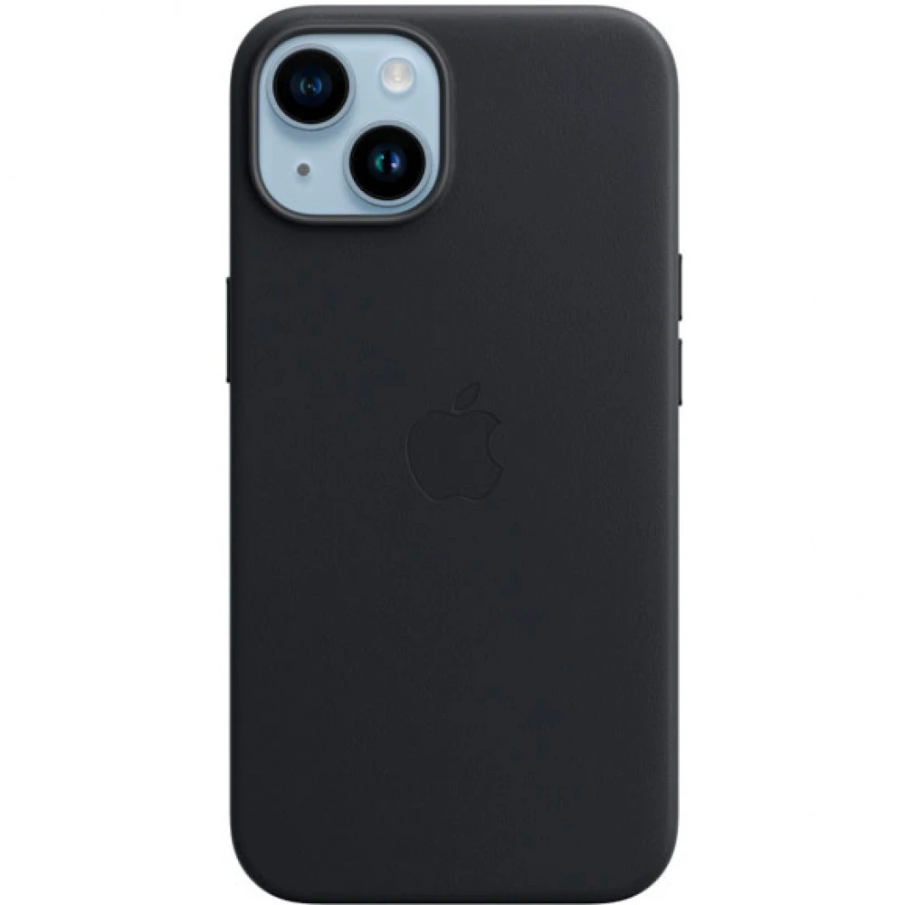 Аксессуары для смартфона Apple Чехол для iPhone 14 Plus Leather Case with MagSafe - Midnight MPP93ZM/A