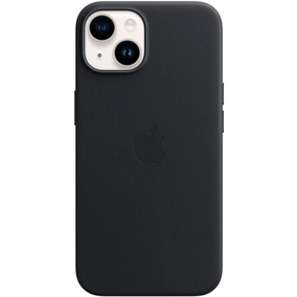 Аксессуары для смартфона Apple Чехол для iPhone 14 Plus Leather Case with MagSafe - Midnight MPP93ZM/A