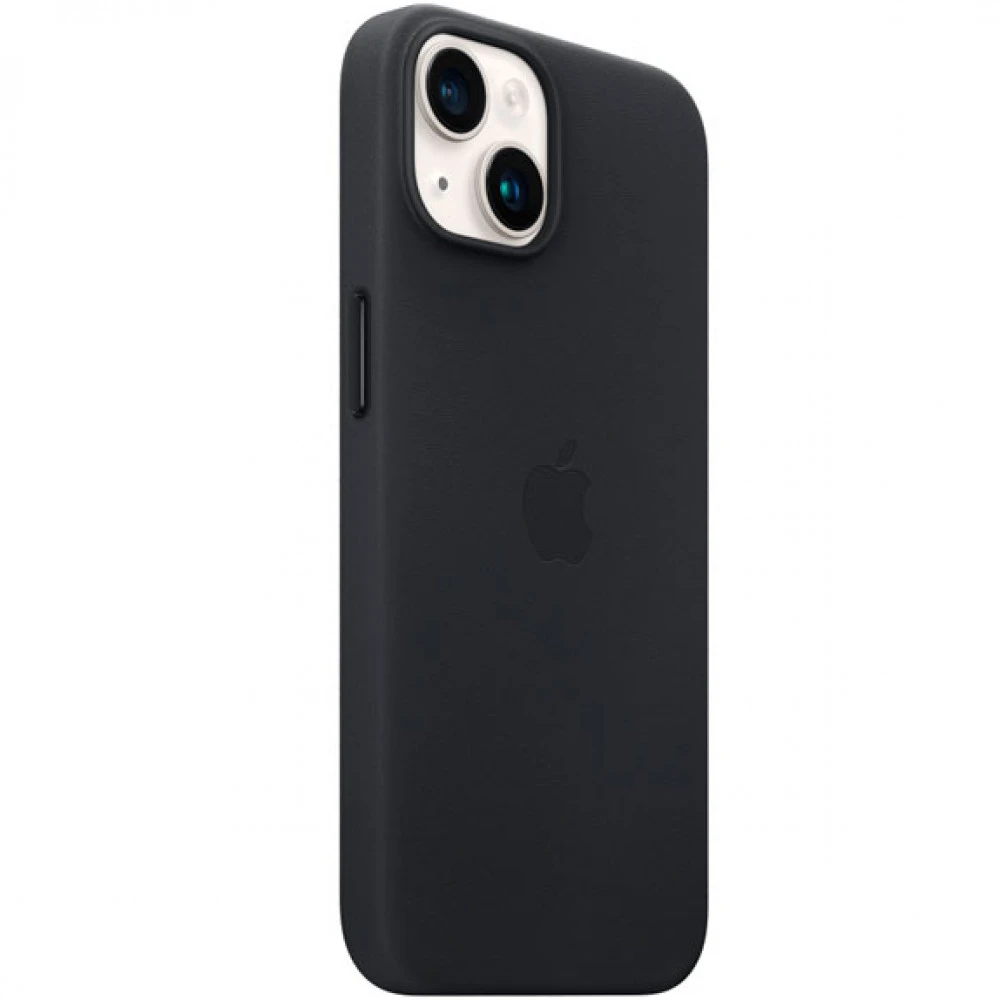 Аксессуары для смартфона Apple Чехол для iPhone 14 Plus Leather Case with MagSafe - Midnight MPP93ZM/A