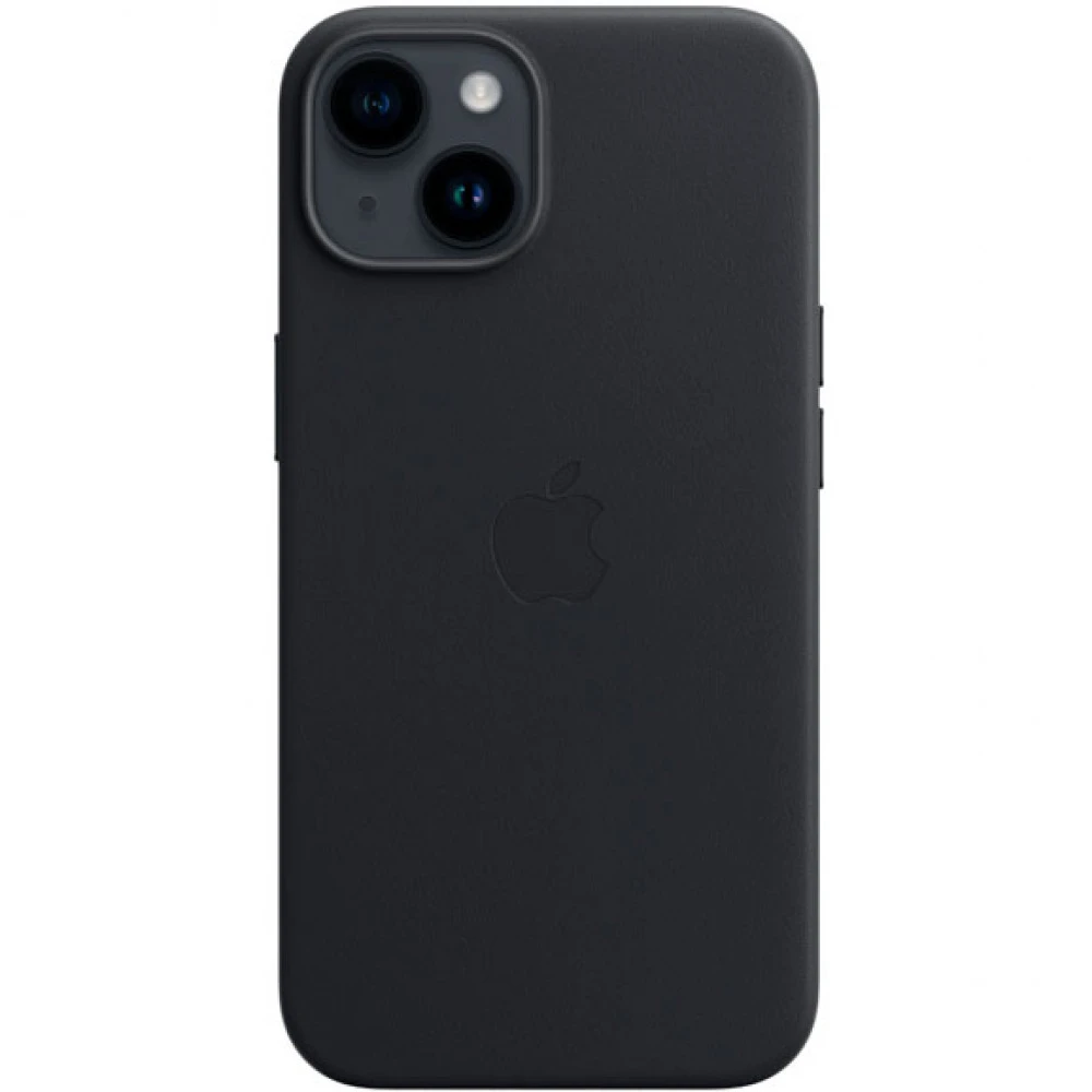 Аксессуары для смартфона Apple Чехол для iPhone 14 Plus Leather Case with MagSafe - Midnight MPP93ZM/A