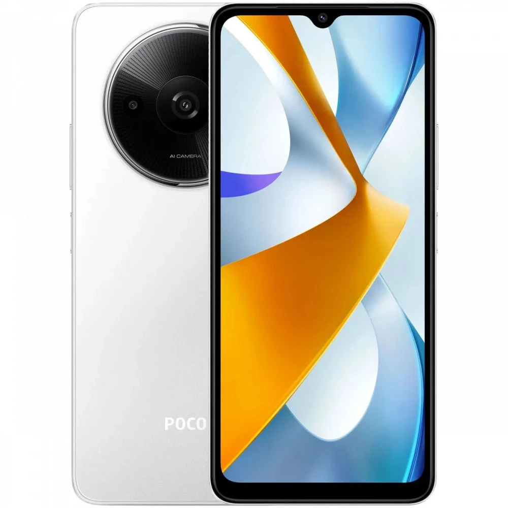 Смартфон POCO Poco C61 (4/128Gb) белый 60837 128 Гб, 4 Гб