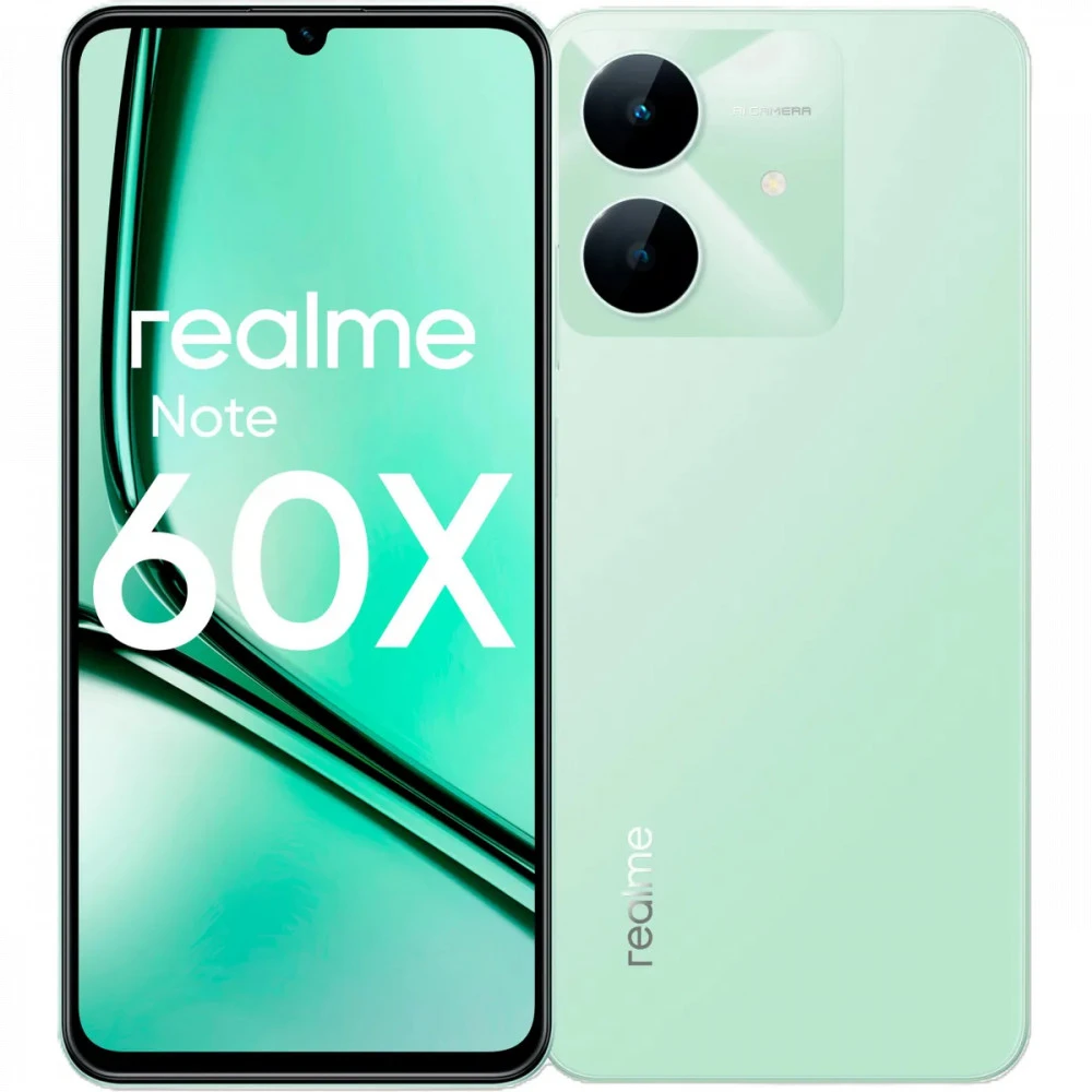 Смартфон REALME Note 60х (3/64Gb) зеленый 6941764448940 64 Гб, 3 Гб