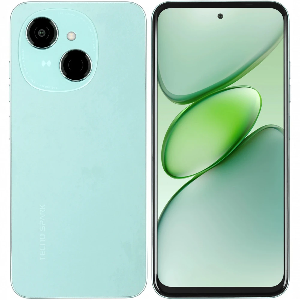Смартфон TECNO SPARK GO 1 (3/64Gb) Magic Skin Green KL4 64+3 MAGIC SKIN GREEN 64 Гб, 3 Гб