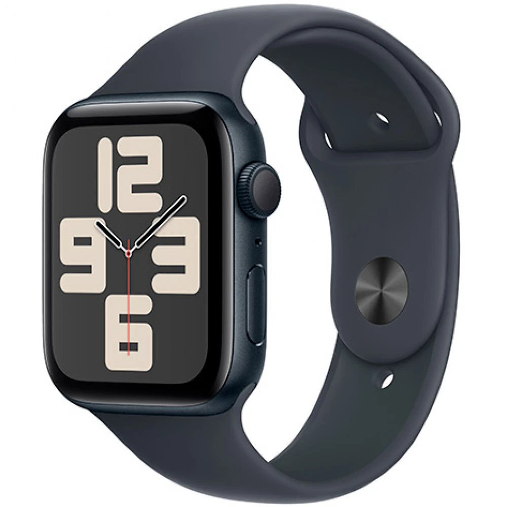 Apple Watch SE 2024 GPS 44mm Midnight Aluminium Case with Midnight Sport Band MXE73QI/A Смарт-часы