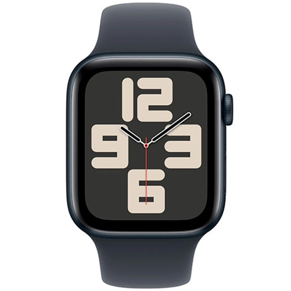 Apple Watch SE 2024 GPS 44mm Midnight Aluminium Case with Midnight Sport Band MXE73QI/A Смарт-часы