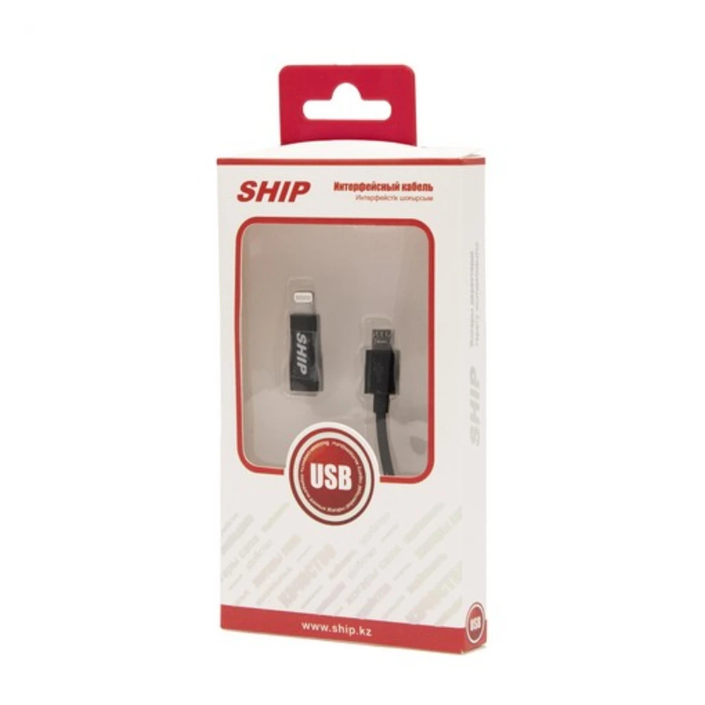 Кабель интерфейсный SHIP MICRO USB+Apple 8pin API08MUPBB Micro USB - Lightning (8pin)