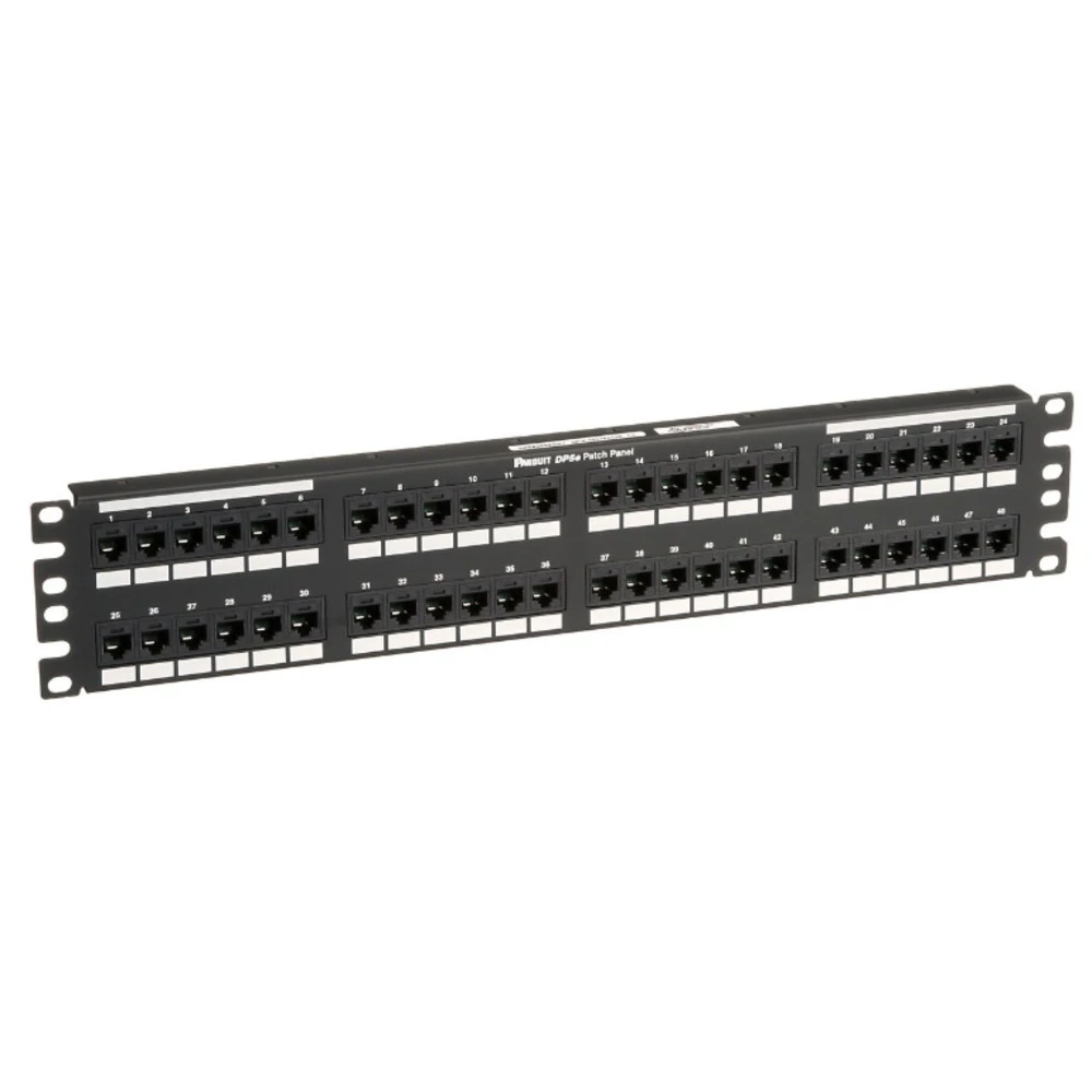 Патч-панель Panduit DP485E88TGY 48 портов, Flat, Cat. 5e