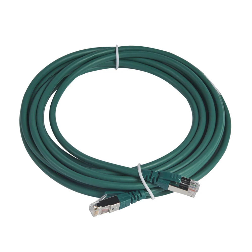 Патч-корд Legrand Шнур коммутационный RJ 45 - категория 6a - S/FTP - LSZH - экранированный - 5 м - зеленый 051869