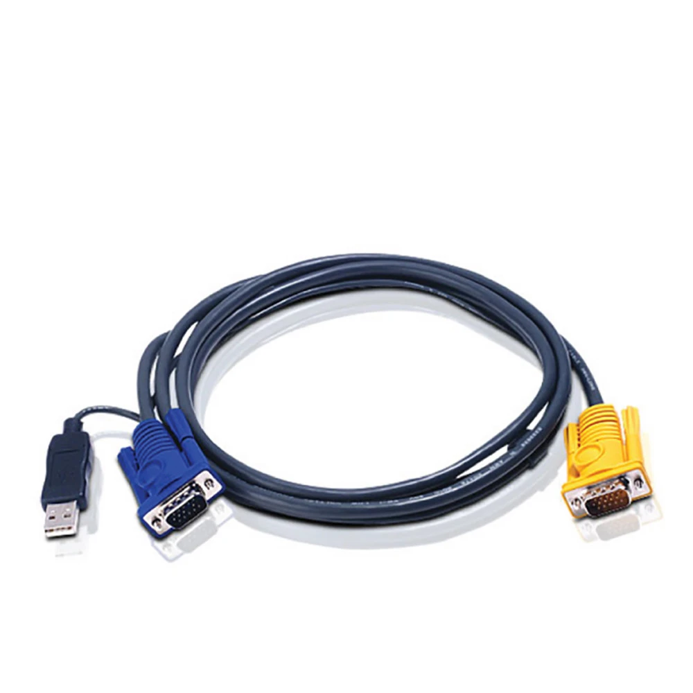 Аксессуар для сетевого оборудования ATEN HD15M/USB 2L-5202U Кабель