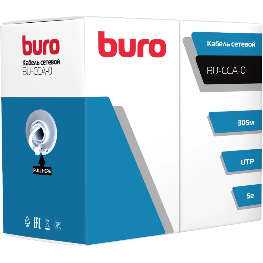 Кабель витая пара Buro BU-CCA-052-CAT6