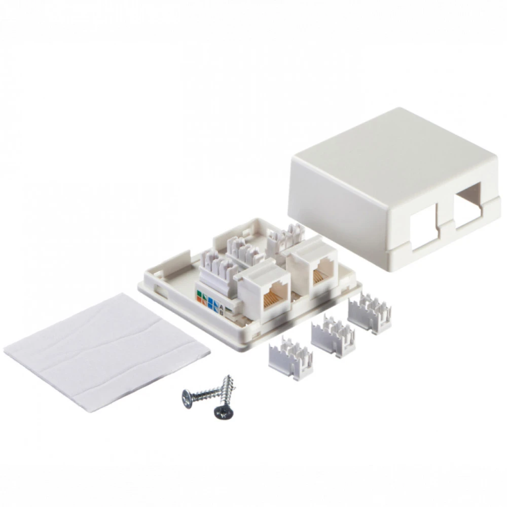 Сетевая розетка Netko RJ-45+RJ-11 Netko-RJ-45+RJ-11-54597