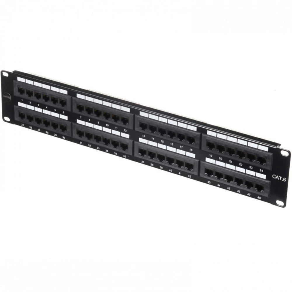 Патч-панель Netko P48T-KAA-C6C 48 портов, UTP, Cat. 6