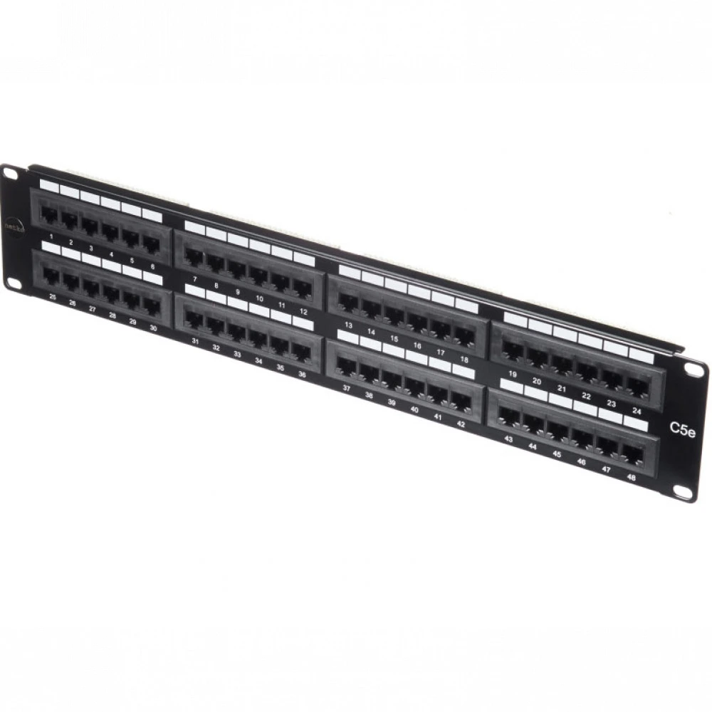 Патч-панель Netko P48T-KDA-CEC 48 портов, UTP, Cat. 5e