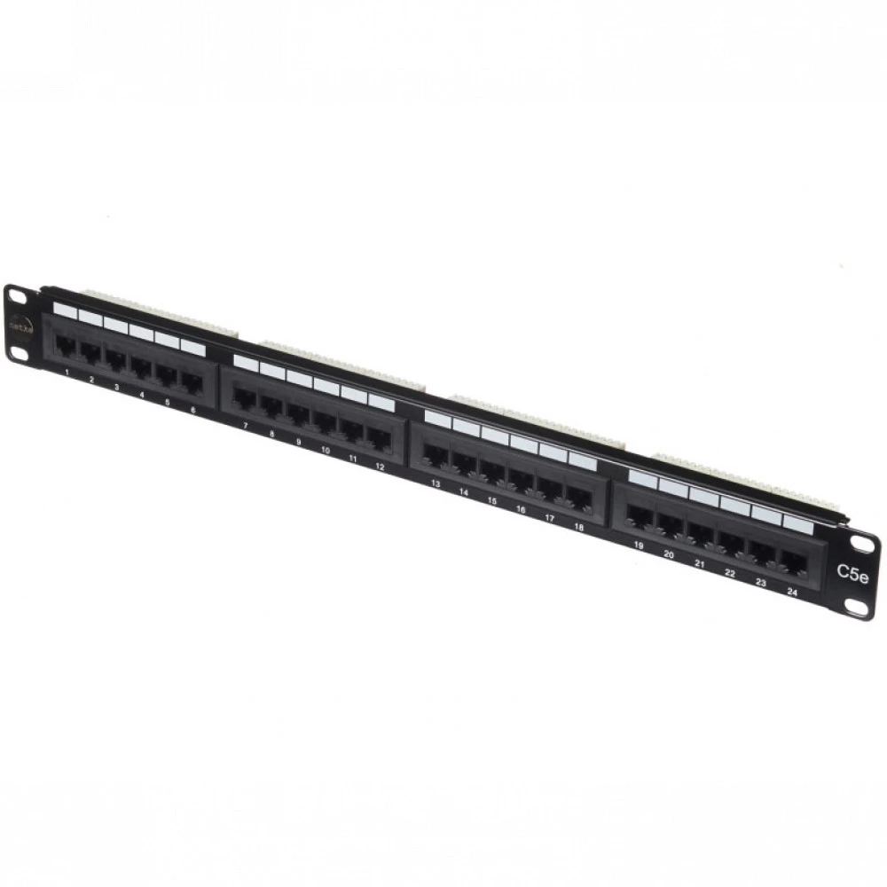 Патч-панель Netko P24T-KDA-CEC 24 порта, UTP, Cat. 5e