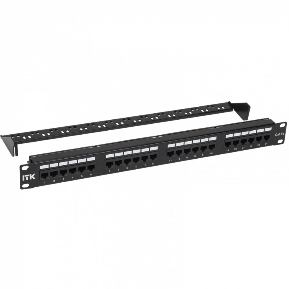 Патч-панель ITK PP24-1UC5EU-D05 24 порта, UTP, Cat. 5e