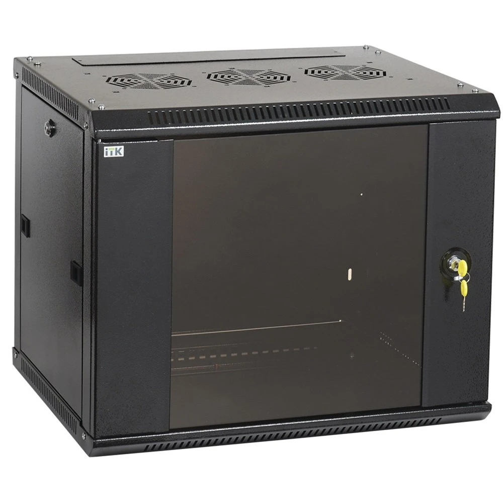 Серверный шкаф ITK Linea Шкаф телекоммуникационный 19", дверь стекло LWR5-15U64-GF