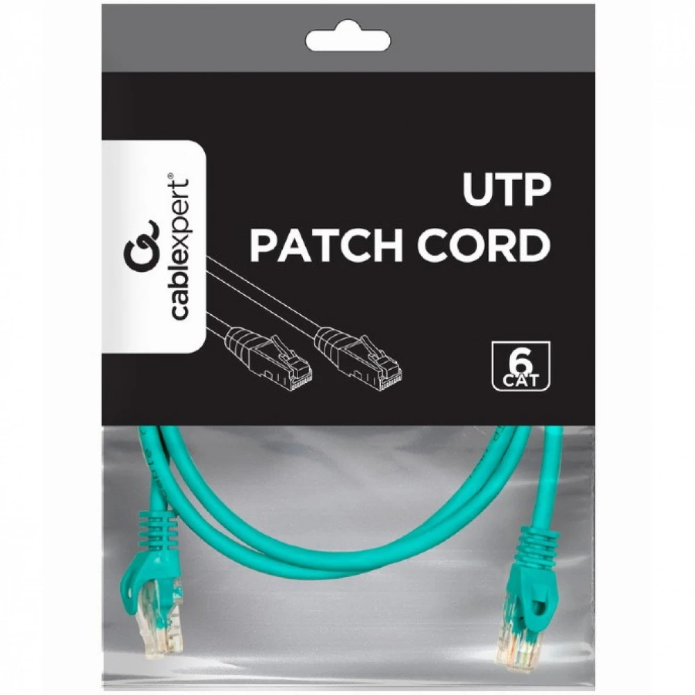 Патч-корд Cablexpert UTP кат.6 1м зеленый PP6U-1M/G