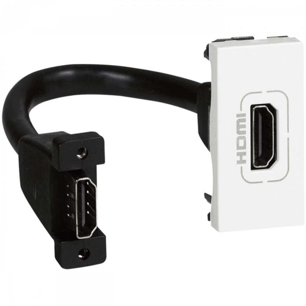 Сетевая розетка Legrand Mosaic Розетка HDMI со шнуром 1М 078778