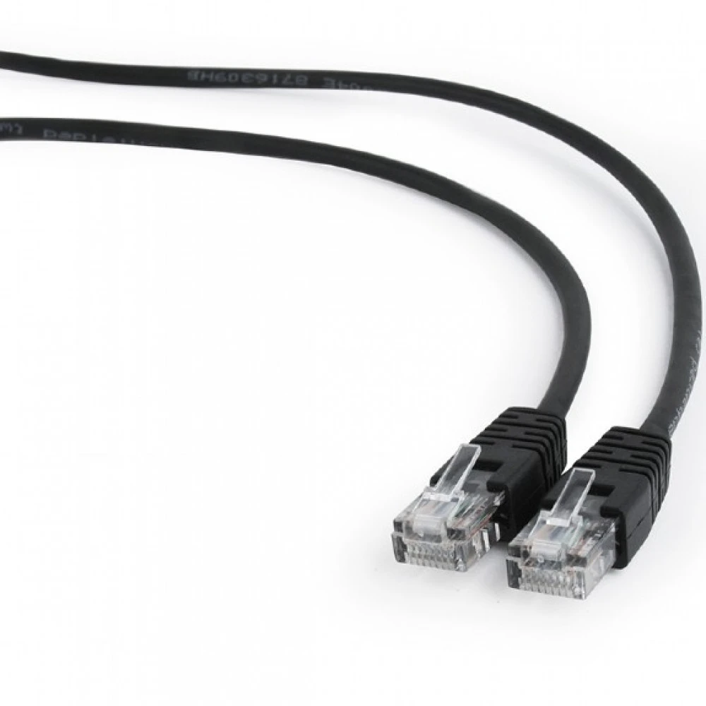 Патч-корд Cablexpert Кабель UTP 5e-Cat 7.5 m черный PP12-7.5M/BK