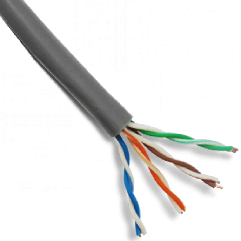 Кабель витая пара CROWN micro Сетевой кабель (cat.5e) бухта 305 метров UTP CMU-CC02 Black