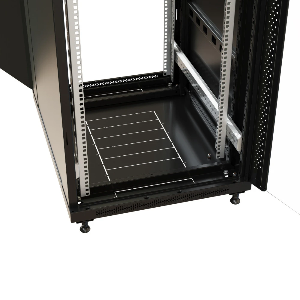Серверный шкаф WRline Шкаф напольный 19-дюймовый 22U 1166x600х800 мм (ВхШхГ) WR-TT-2268-AS-RAL9004