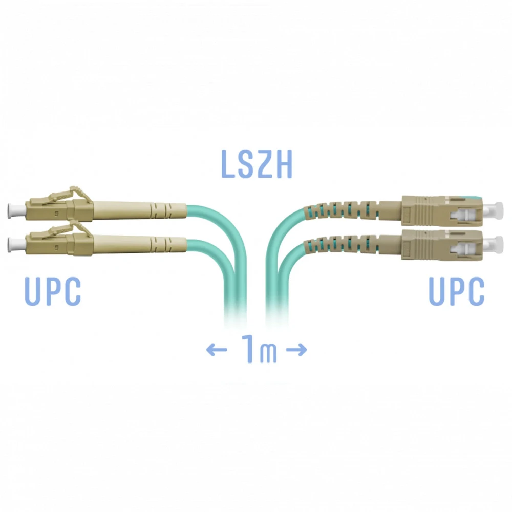 Оптический патч-корд SNR SNR-PC-LC/UPC-SC/UPC-MM-DPX-1m