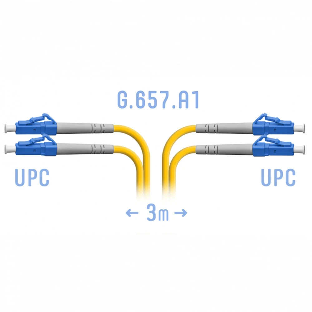 Оптический патч-корд SNR SNR-PC-LC/UPC-DPX-A-3m
