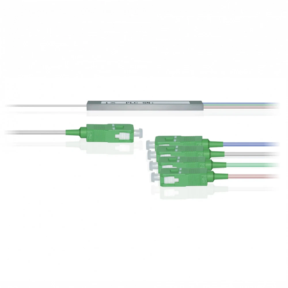 Аксессуар для оптических сетей B-OptiX Делитель оптический планарный PLC-M-1x4, бескорпусный, разъемы SC/APC PLC-M-1x4-SC/APC