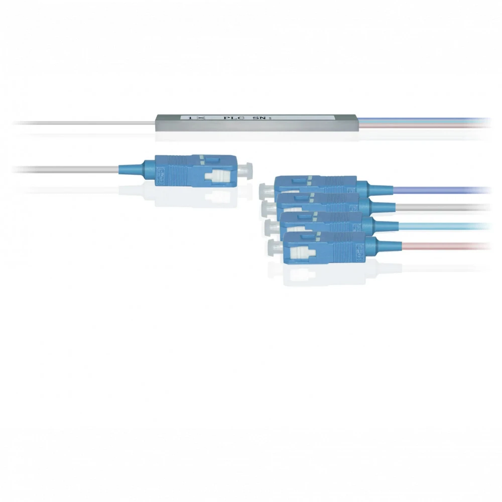 Аксессуар для оптических сетей B-OptiX Делитель оптический планарный PLC-M-1x4, бескорпусный, разъемы SC/UPC PLC-M-1x4-SC/UPC