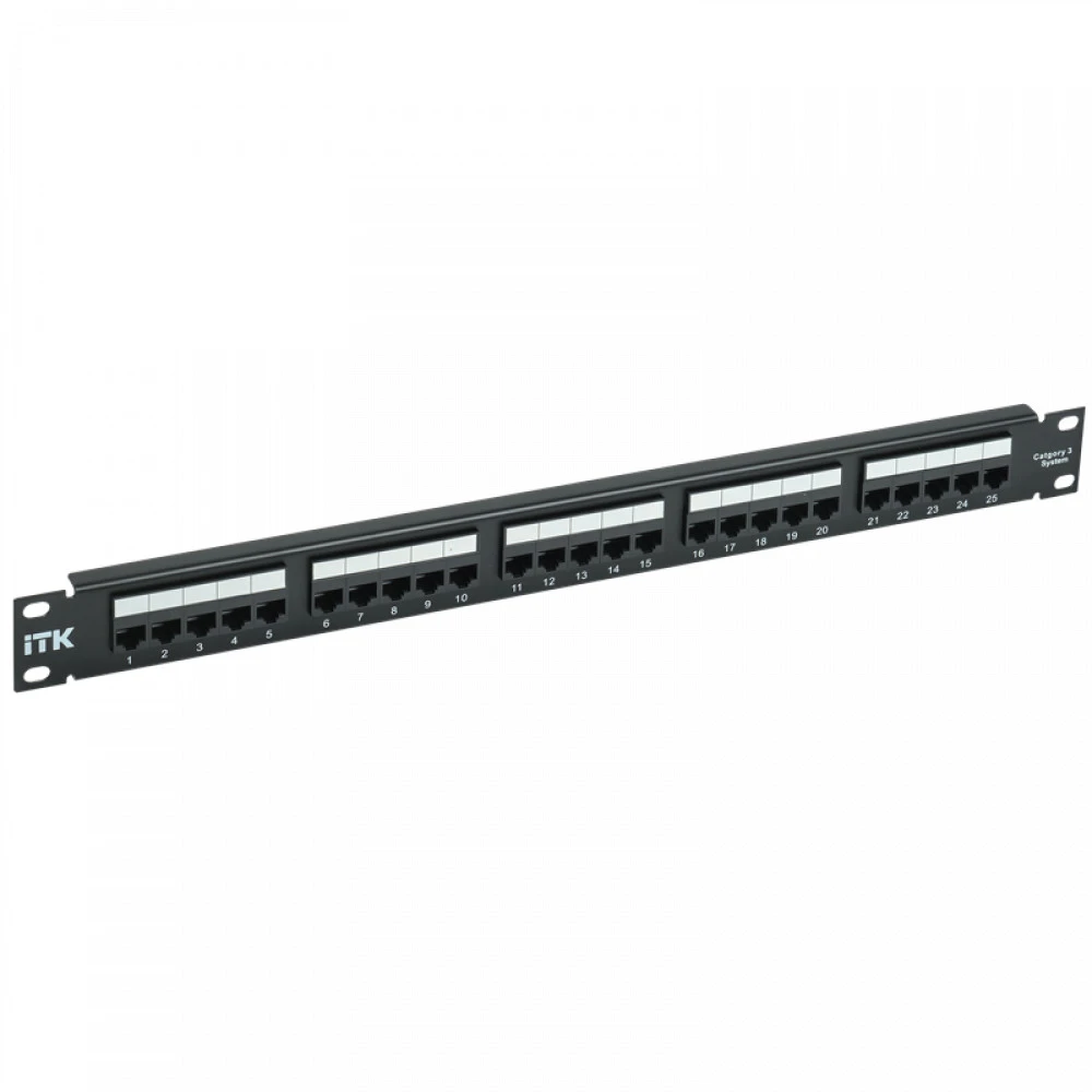 Патч-панель ITK PP25-1UC03U-110 25 портов, Cat. 3