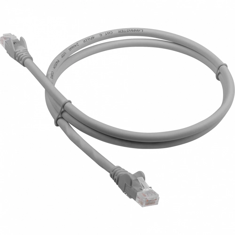 Патч-корд LANMASTER LAN-PC45/U6-2.0-GY