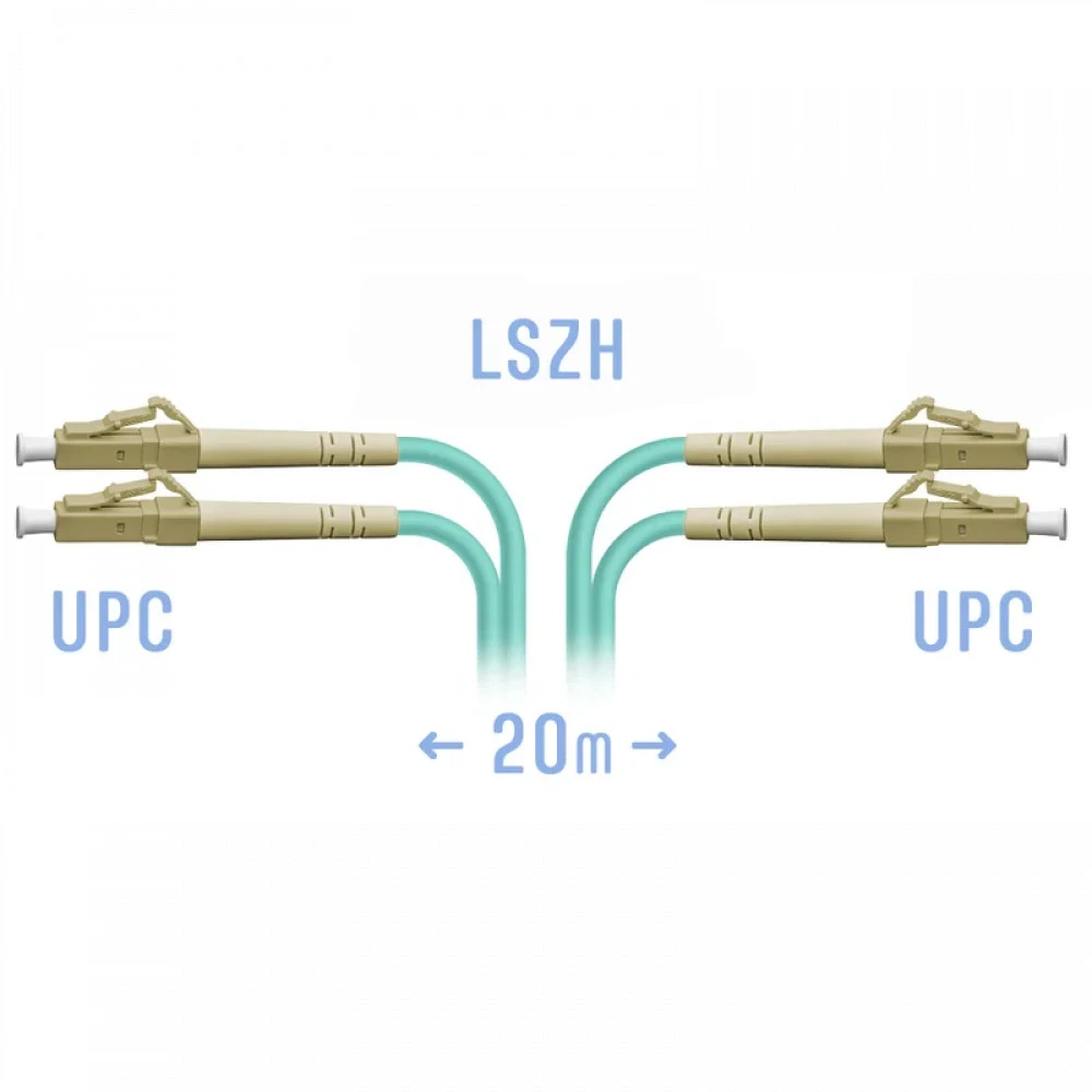 Оптический патч-корд SNR SNR-PC-LC/UPC-MM-DPX-20m