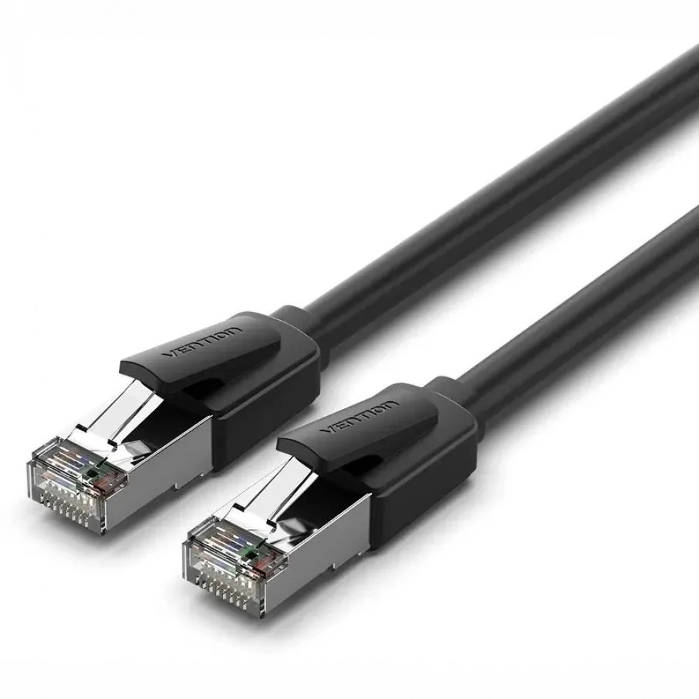 Патч-корд Vention Патч-корд прямой SFTP cat.8 RJ45 - 8м. Черный IKKBK