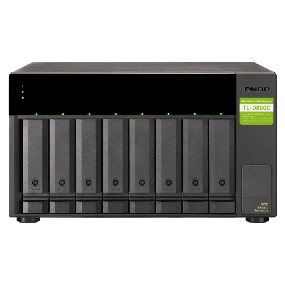 Дисковая полка для системы хранения данных СХД и Серверов Qnap TL-D800C
