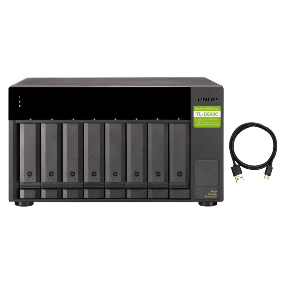 Дисковая полка для системы хранения данных СХД и Серверов Qnap TL-D800C