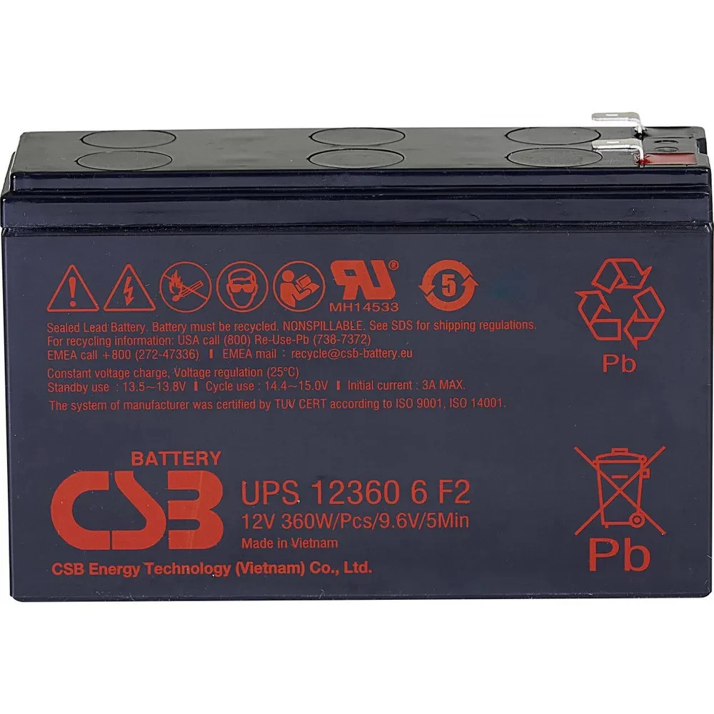 Сменные аккумуляторы АКБ для ИБП CSB UPS123606 F2 12 В