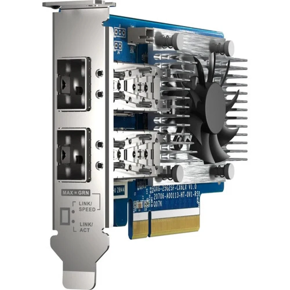 Опция для системы хранения данных СХД Qnap QXG-25G2SF-CX6 Сетевой адаптер
