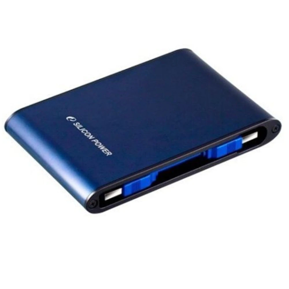 Внешние накопители Silicon Power 500GB Armor A80, 2.5", USB 3.0, Синий SP500GBPHDA80S3В 500 ГБ