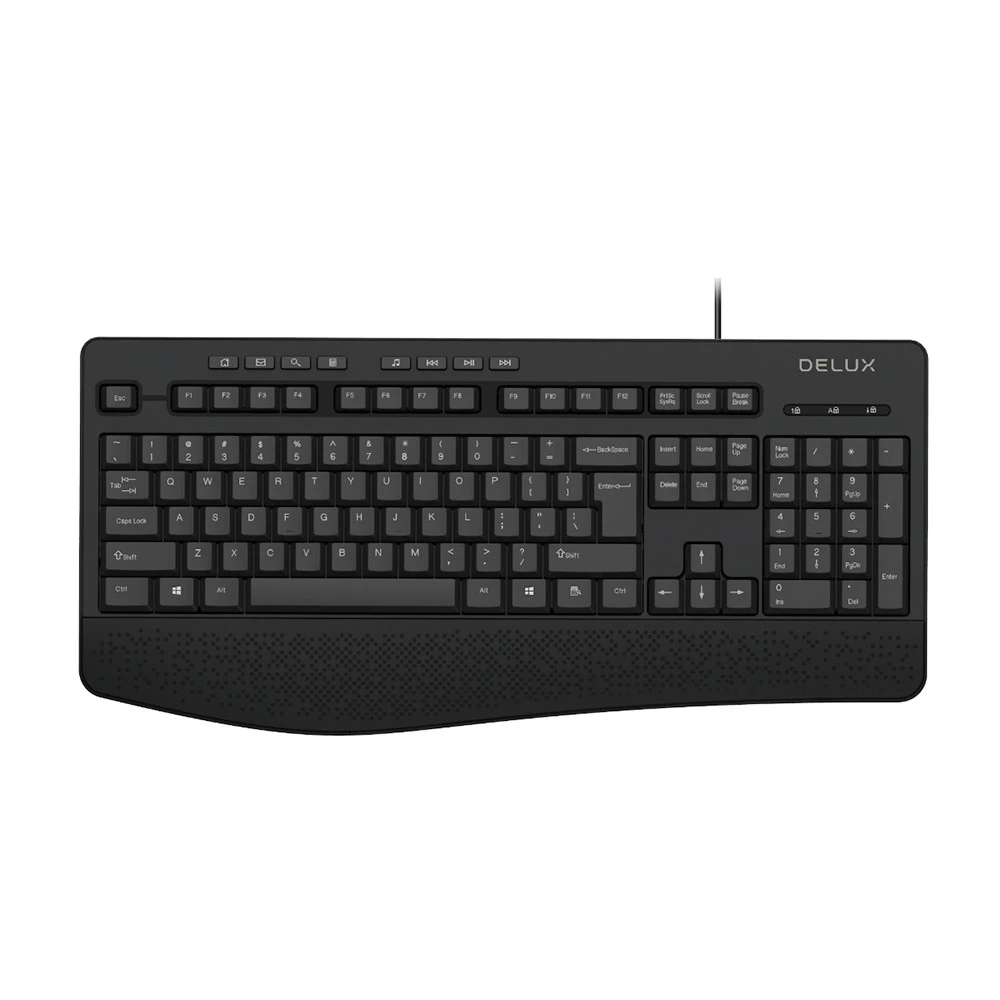Клавиатура Delux DLK-60600UB Проводная, USB
