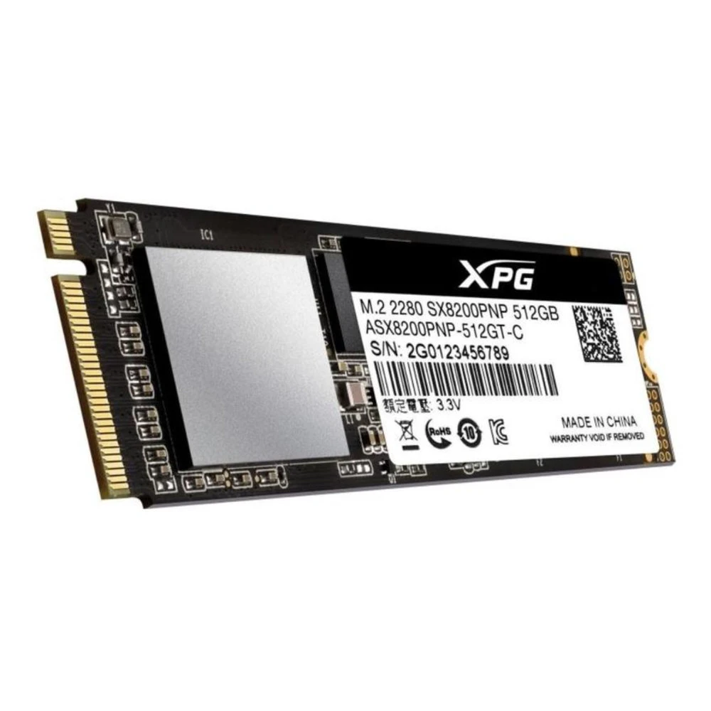 Жесткий диск ADATA SX8200 ASX8200PNP-512GT-C SSD (твердотельные), 512 ГБ, M.2, PCIe