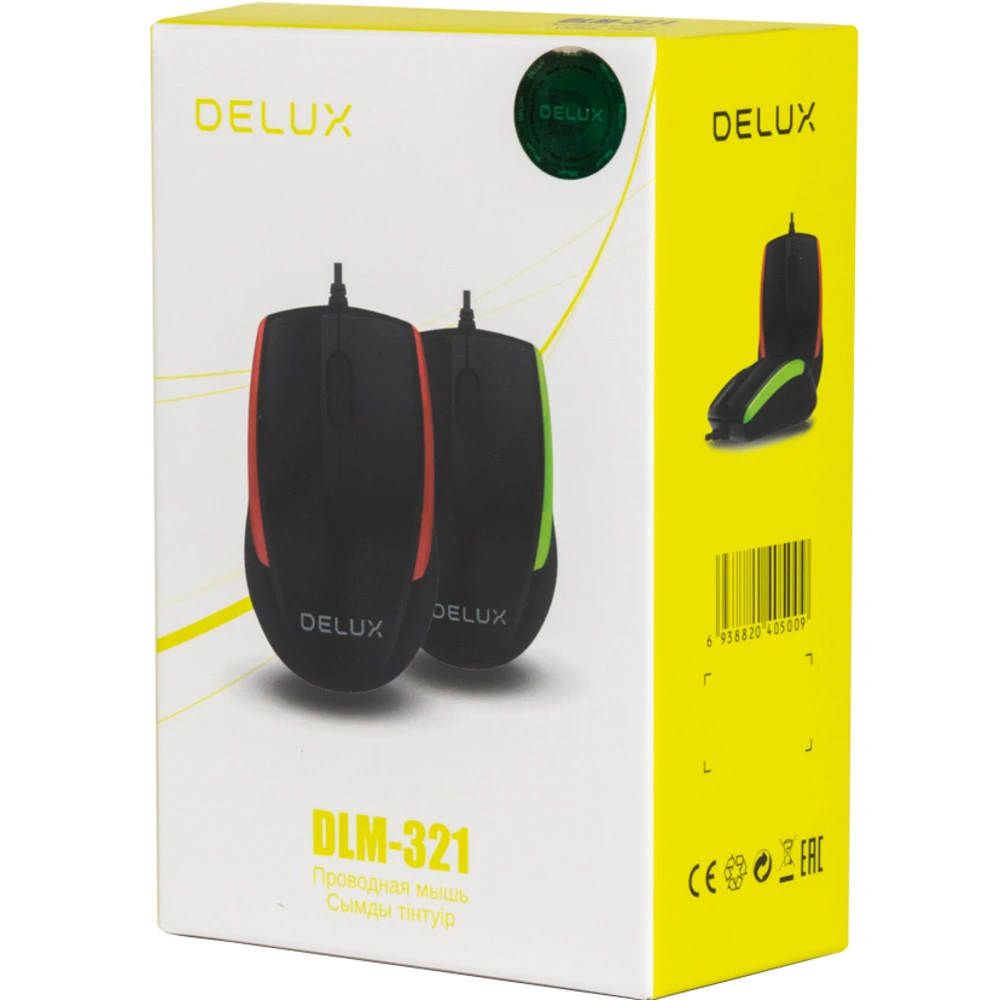 Мышь Deluxe DLM-321OGB Бюджетные, Беспроводная