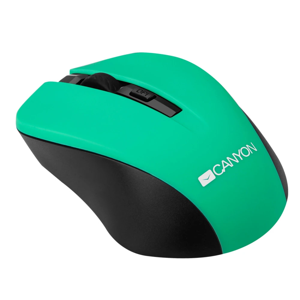 Мышь Canyon CNE-CMSW1GR - Green Бюджетные, Беспроводная