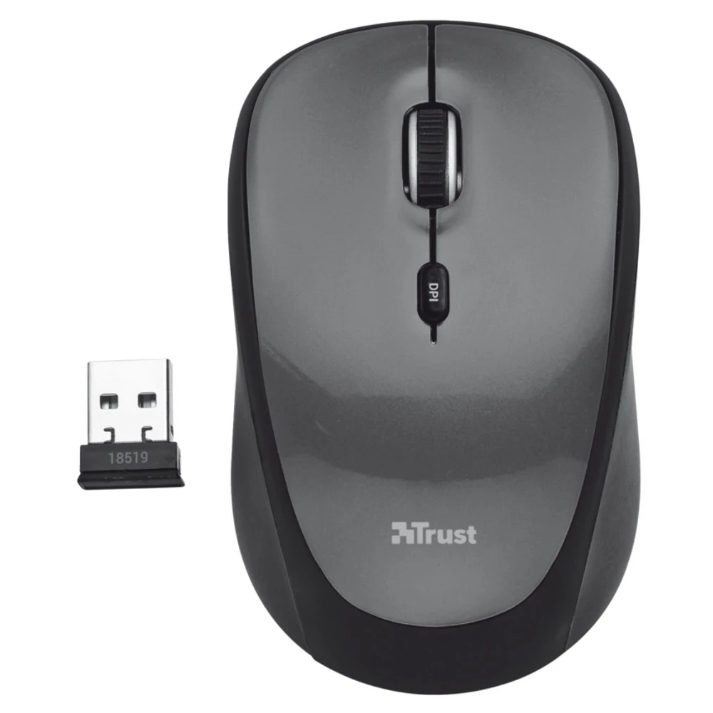 Мышь Trust Yvi Mini Black Бюджетные, Беспроводная