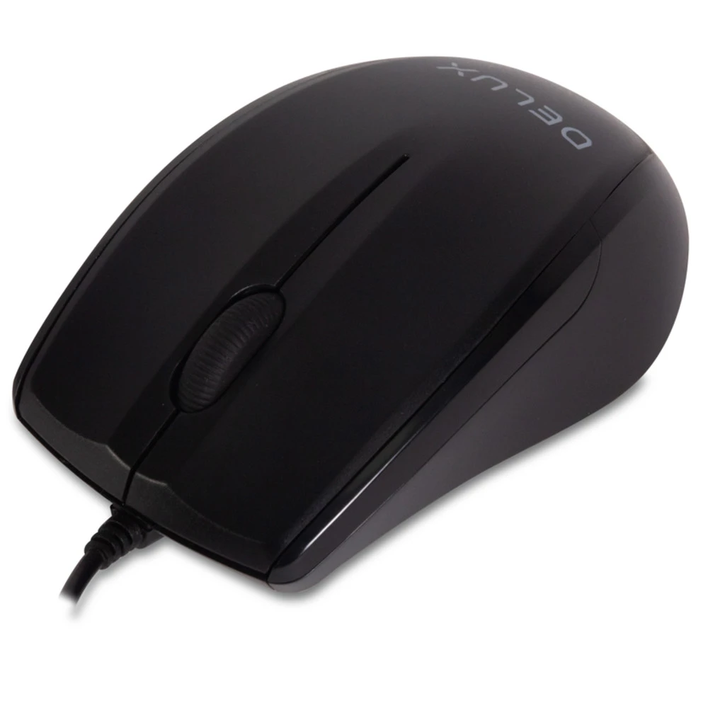Мышь Deluxe Delux DLM-321OUB Black Бюджетные, Проводная