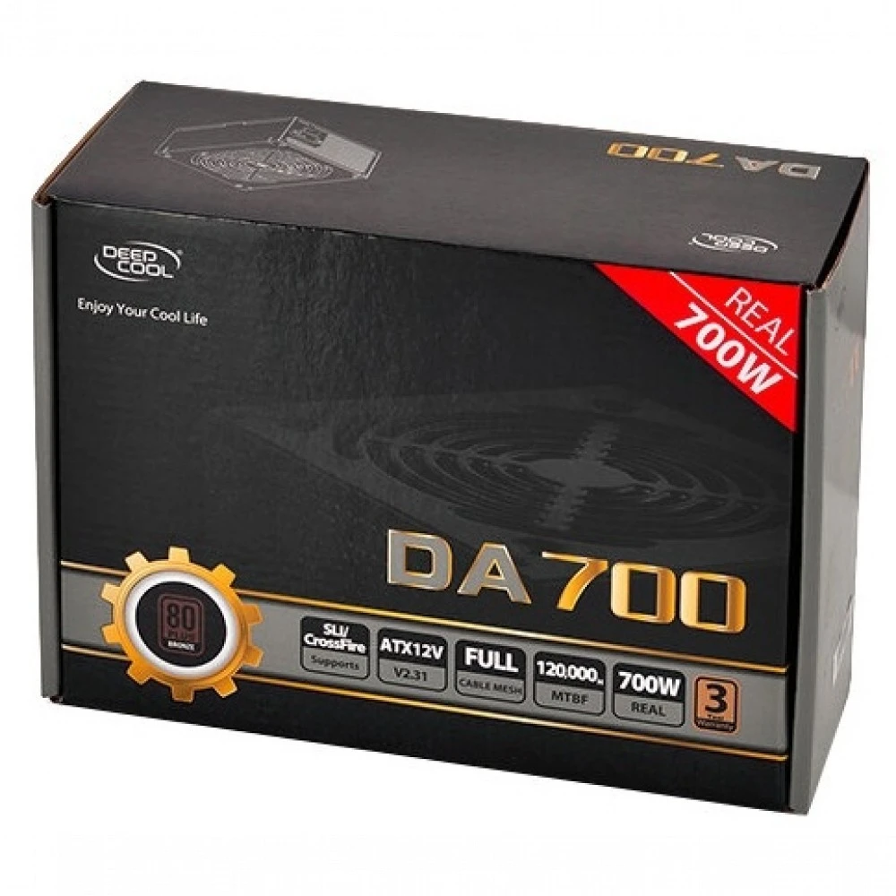 Блок питания Deepcool Aurora DA700 DP-BZ-DA700N 700 Вт, 80+ Bronze