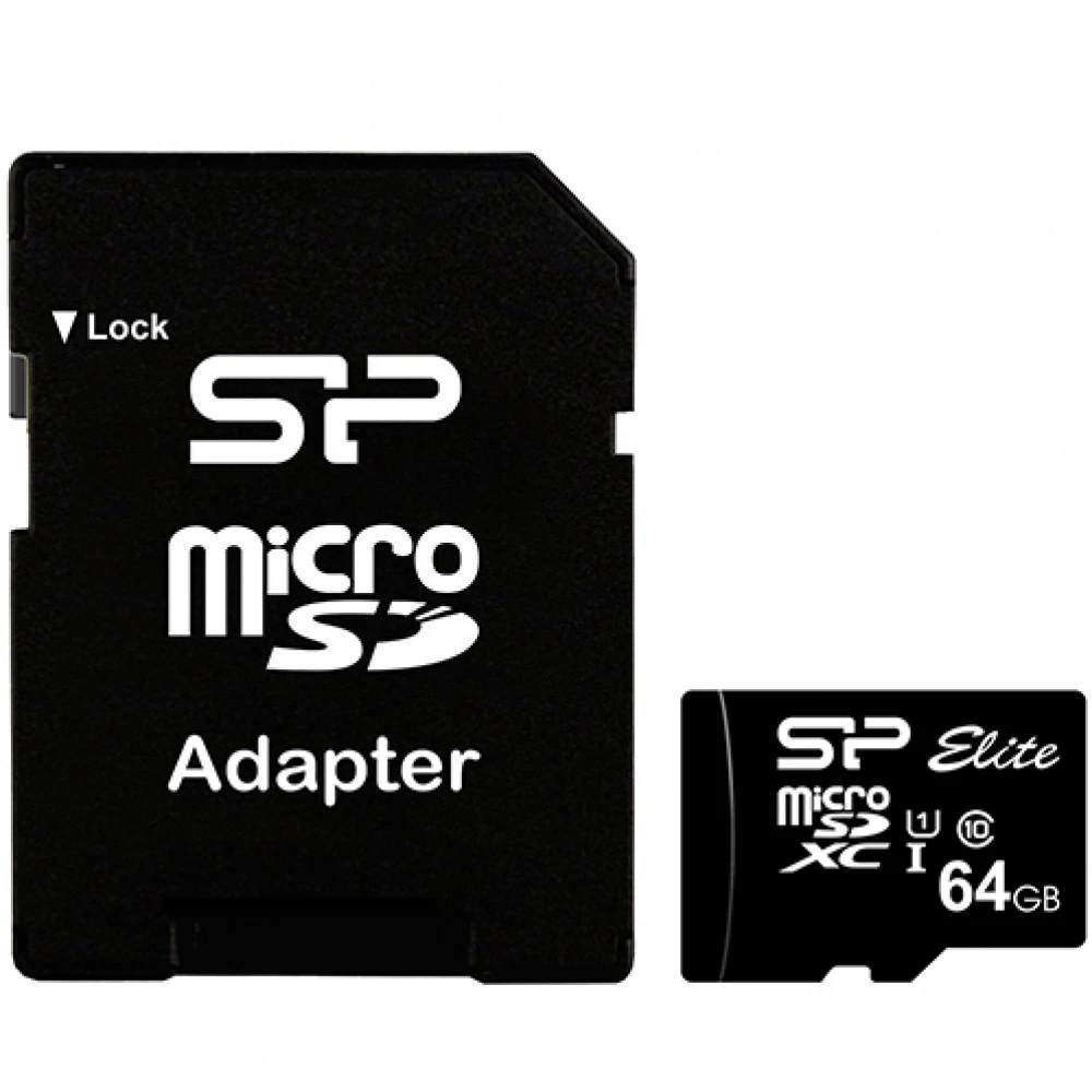 Флеш (Flash) карты Silicon Power MicroSDXC SP064GBSTXBU1V10SP 64 ГБ
