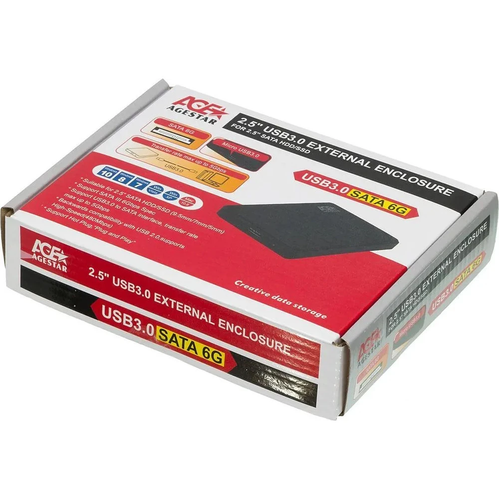 Аксессуар для жестких дисков Agestar 3UB2P2 (BLACK) 3UB2P2(BLACK)