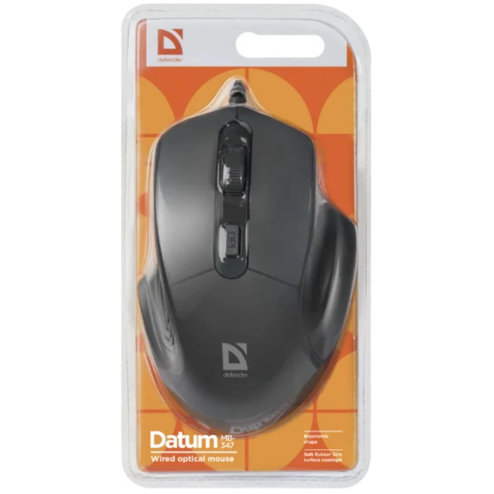 Мышь Defender DATUM MB-347 52347 Бюджетные, Проводная