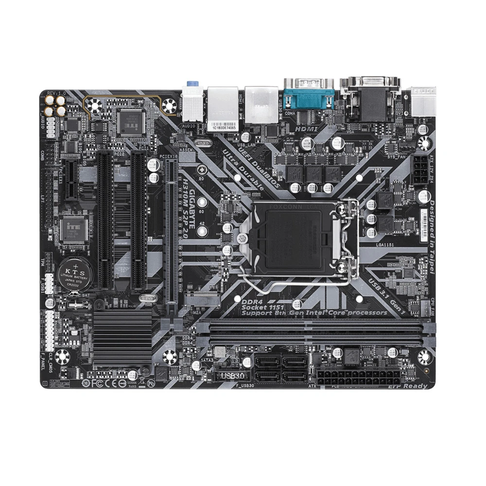 Материнская плата Gigabyte H310M S2P 2.0 Micro-ATX, LGA 1151